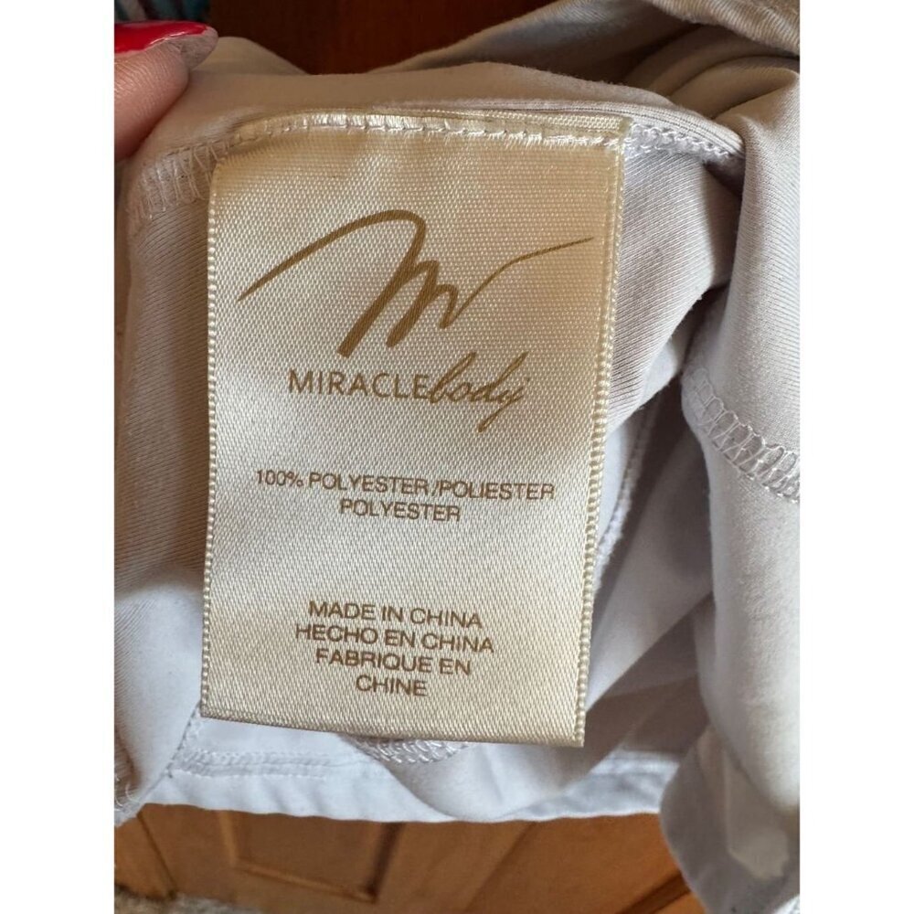 Miraclebody by Miraclesuit Women's Geometric Blouse 3/4 Sleeve L - Picture 4 of 5